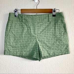 Loft light green eyelet lace shorts size 2